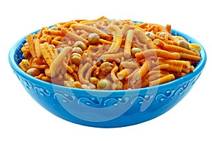 Bombay Mix in Blue Bowl