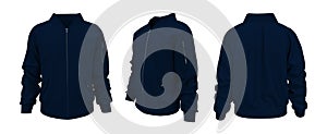Bomber jacket mockup, design presentation for print