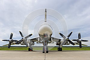 Bomber plane with propellers