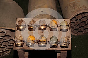 Bombs in Cu Chi tunnels photo