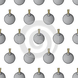 Bombs on a white background, for wallpaper pattern.
