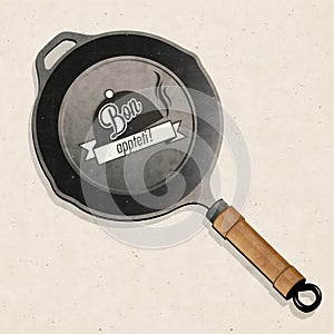 Bon Appetit! Black Frying Pan.