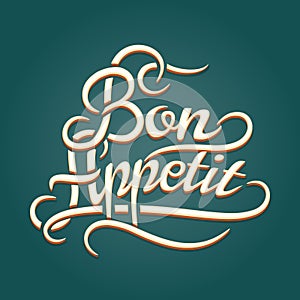 Bon Appetit vintage lettering photo