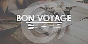 Bon Voyage Adventure Farewell Journey Transport Concept