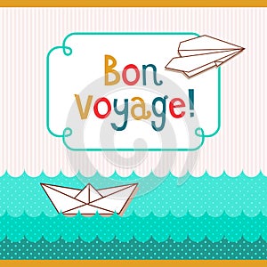 Bon voyage card