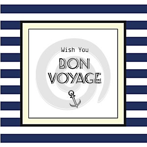 Bon voyage card