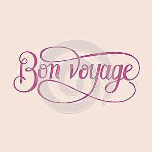 Bon voyage hand drawn illustration photo