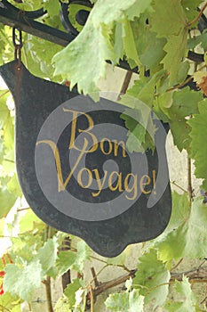 Bon Voyage sign