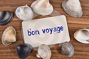 Bon voyage word photo