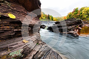 Bonanza Falls in Autumn - Michigan Upper Peninsula