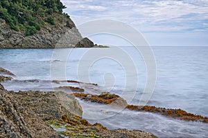 Bonassola coast - Ligurian sea - Long exposure