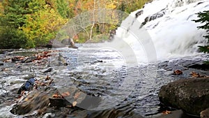 Bond Falls in autumn - Munising Michigan