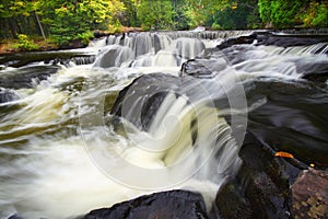 Bond Falls in northern Michigan