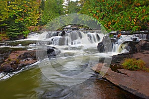 Bond Falls Waterfall in Michigan