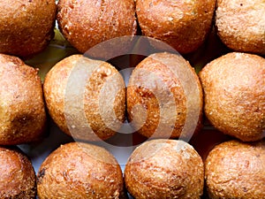 Bonda, a traditional Kerala tea time snack made of maida or wheat flour and jaggery