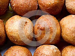 Bonda, a traditional Kerala tea time snack made of maida or wheat flour and jaggery