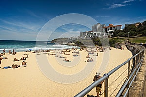 Bondi Beach South End joggers surfers famous Icebergs Swimming club,australia