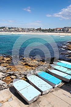 Bondi Beach - Sydney Australia on a beautiful sunny day.
