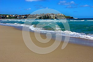 Bondi beach, Sydney, Australia, copy space