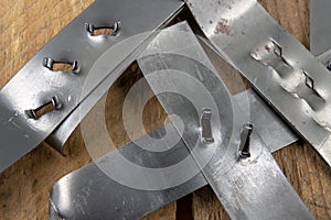 Bonding a sheet metal using a crimper. Small locksmith works in