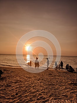 Bondo beach view sunset