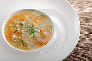 Bone Broth in Small Soup Bowl