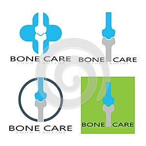 bone care healt logo symbol abstract design vector