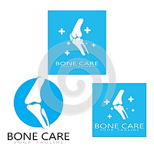 bone care healt logo symbol abstract design vector