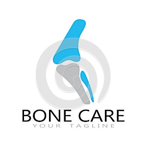 bone care healt logo symbol abstract design vector