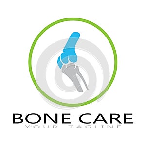 bone care healt logo symbol abstract design vector