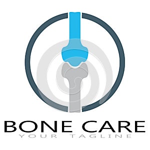 bone care healt logo symbol abstract design vector