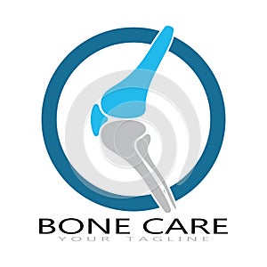 bone care healt logo symbol abstract design vector