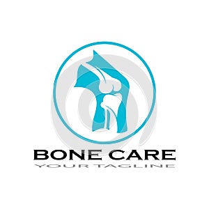 bone care healt logo symbol abstract design vector