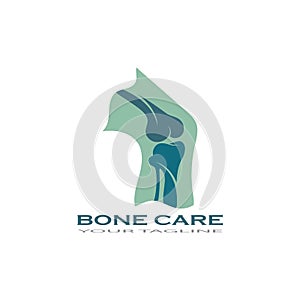 bone care healt logo symbol abstract design vector