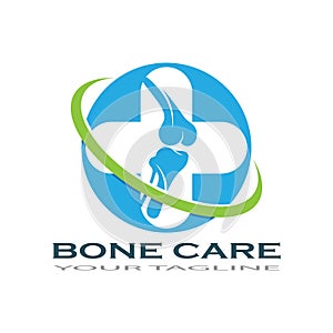 bone care healt logo symbol abstract design vector