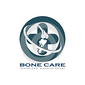 bone care healt logo symbol abstract design vector