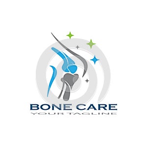 bone care healt logo symbol abstract design vector