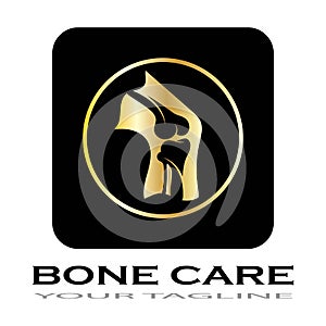 bone care healt logo symbol abstract design vector