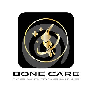 bone care healt logo symbol abstract design vector