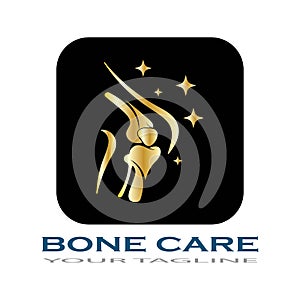 bone care healt logo symbol abstract design vector