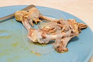 Bone from chicken