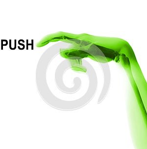 Bone Hand Pushing Button 22