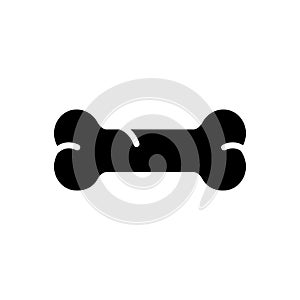 Black solid icon for Bone, osteoblast and osteoblastic