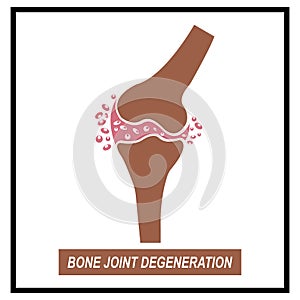 Bone joint degeneration icon