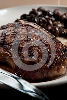 Bone-in strip steak