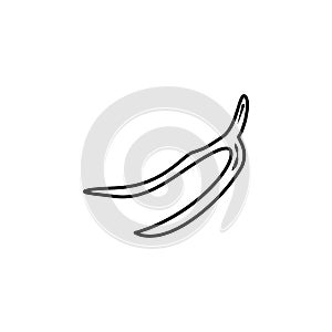 Bone, superstition , wishbone icon. Element of thanksgiving day for mobile concept and web apps illustration. Thin line icon for