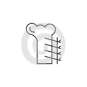 Bone surgery broken icon. Simple line, outline  of human skeleton icons for ui and ux, website or mobile application on