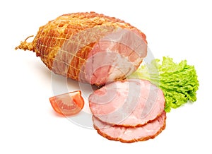 Boneless and tied ham