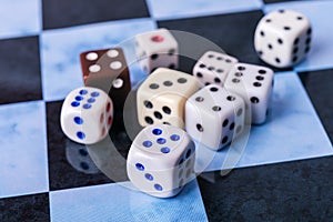 Bones on chess board