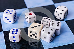 Bones on chess board